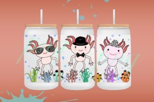 Axolotl Travel Mug, Axolotl Gifts, Cute Tumbler with Straw and Lid