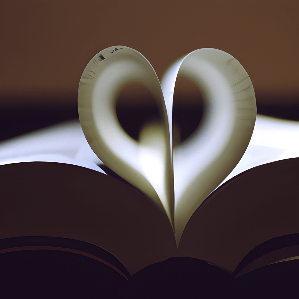 Heart Shaped Book Art · Creative Fabrica