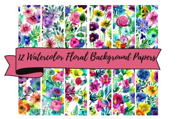 Watercolor Floral Paper Free Stock Photo - Public Domain Pictures