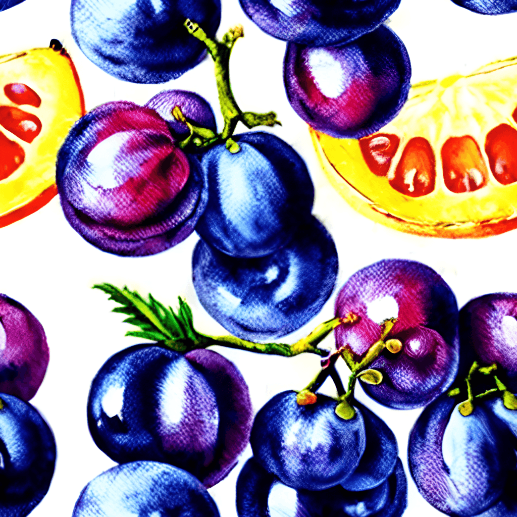 Grapes Pattern Graphic · Creative Fabrica