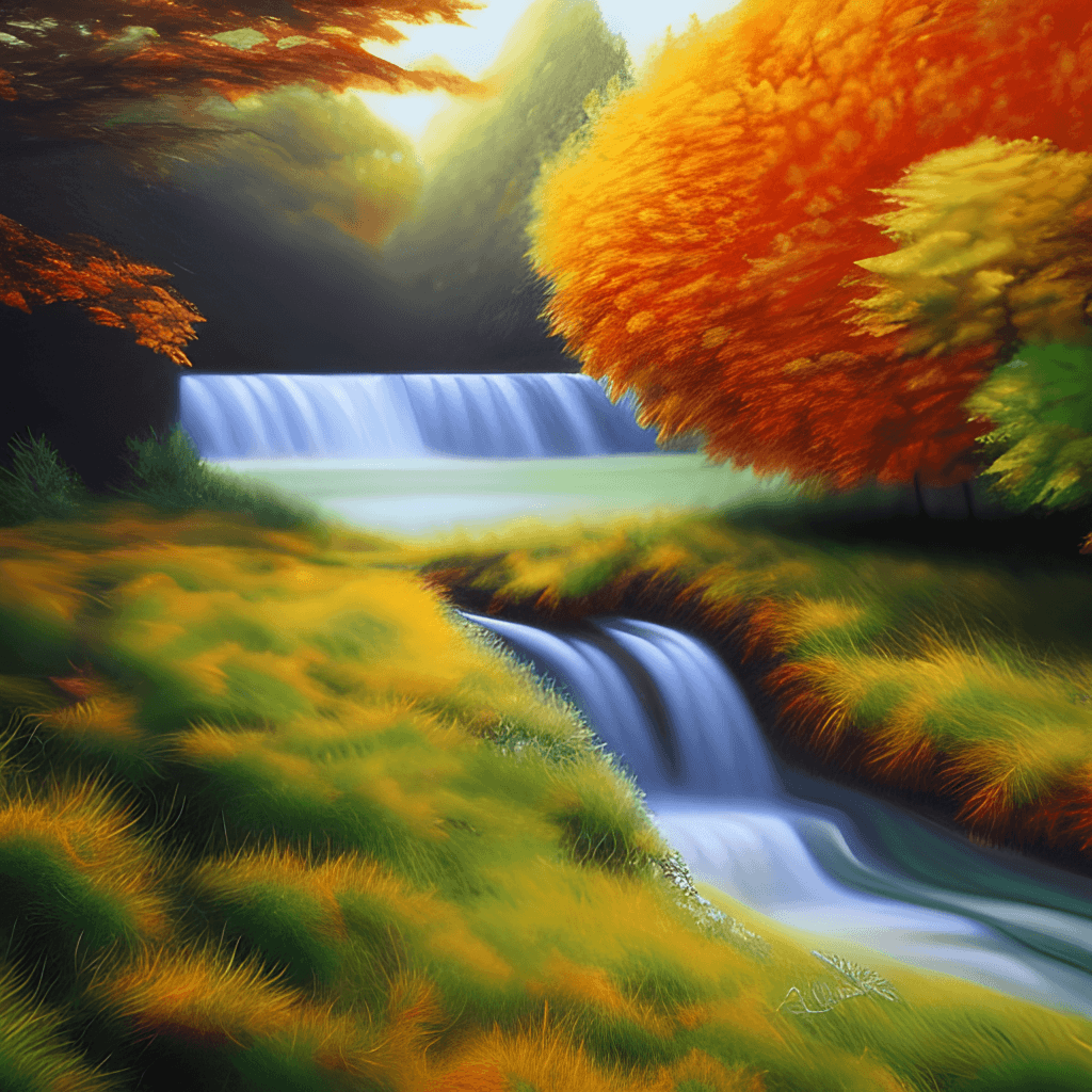 Nature Oil Painting Hyper Realistic Art · Creative Fabrica