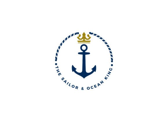 Anchor Marine Logo Design Graphic by Alvin Creative · Creative Fabrica