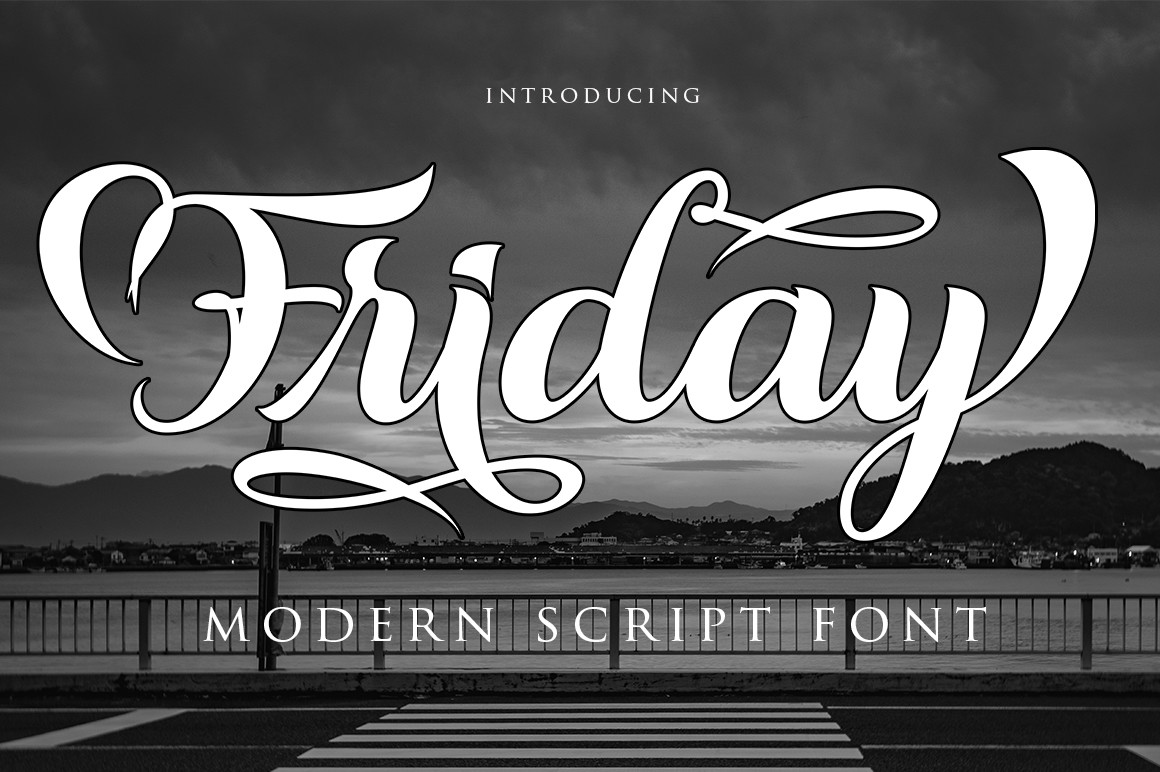 Friday Script  Script Fonts ~ Creative Market