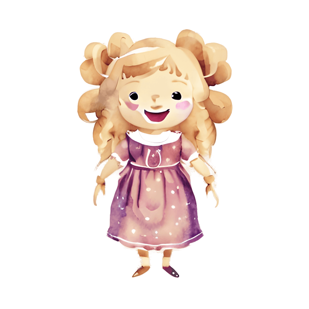 Happy Goldilocks Girl Detailed Symmetrical Illustration Hyperrealistic ...