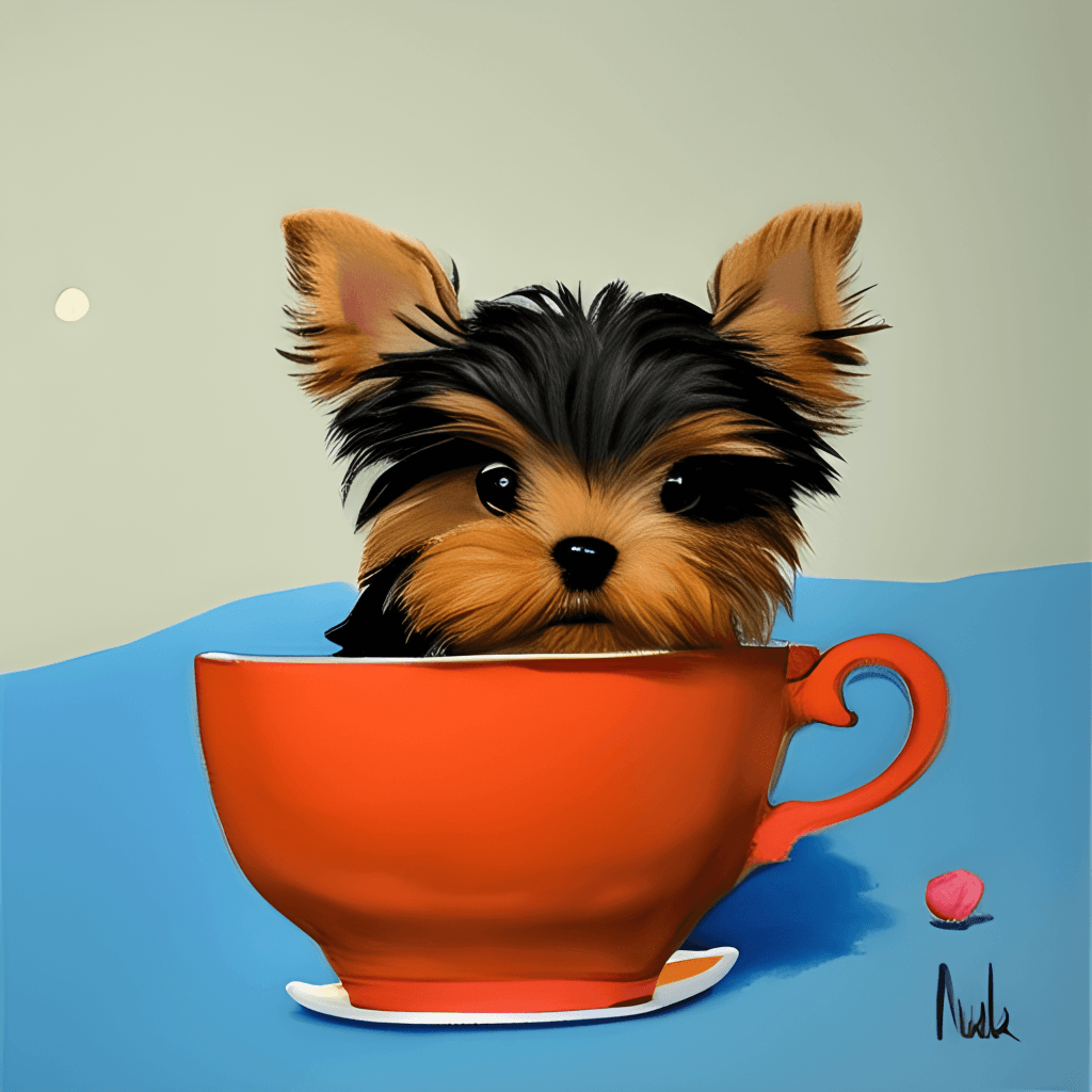 micro teacup yorkshire terrier
