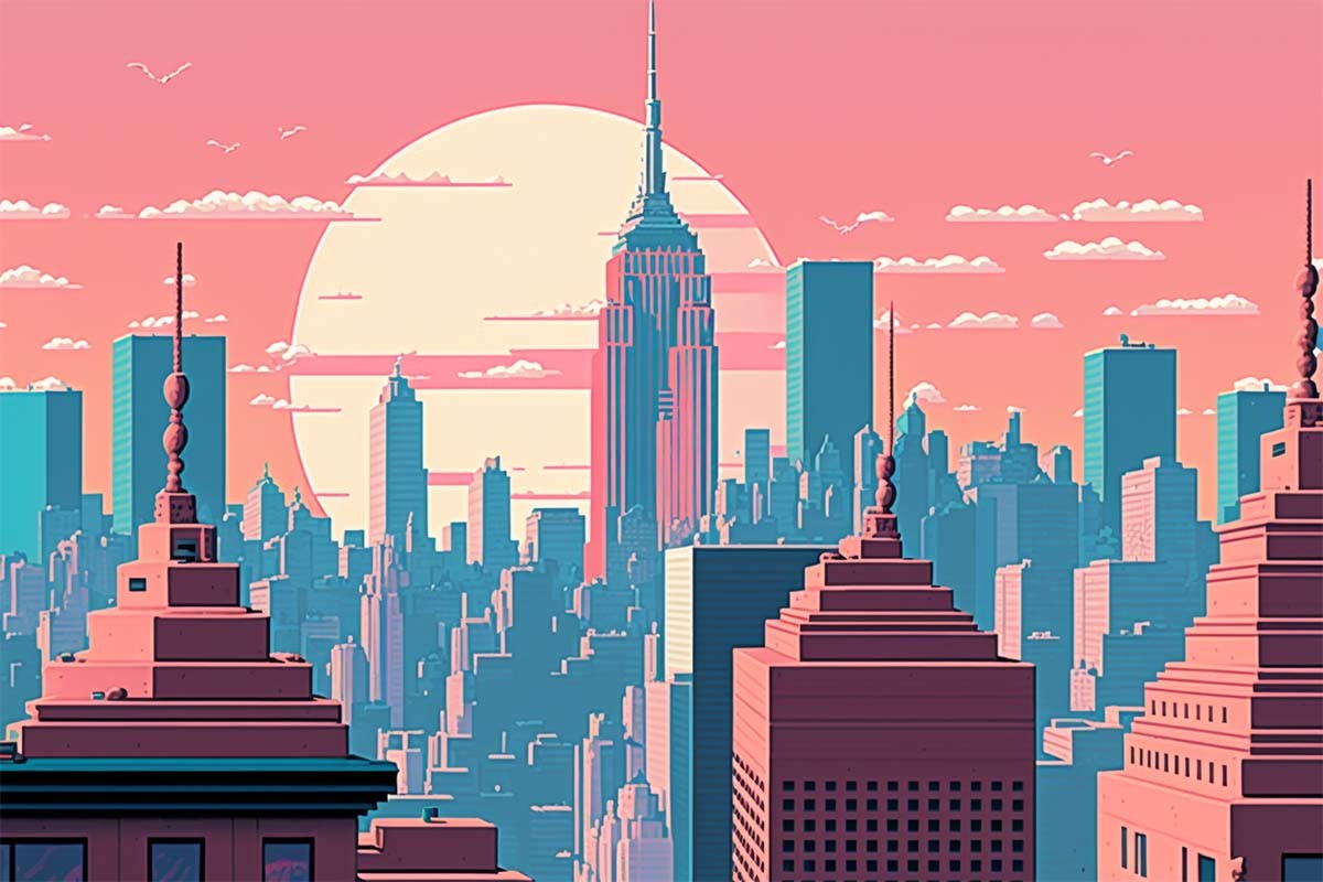 New York Cityscape Illustration Graphic By Alone Art · Creative Fabrica