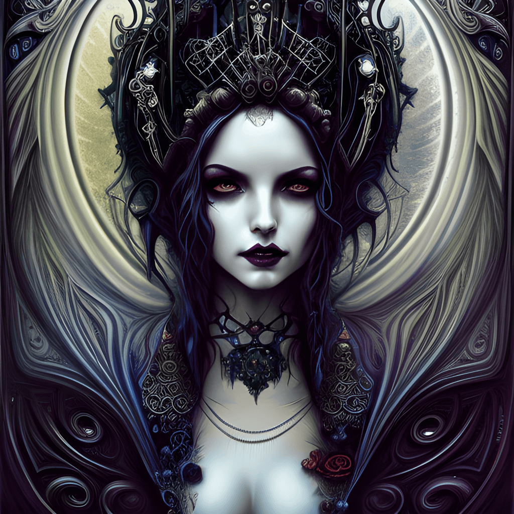 Bohemian Vampire Coloring Book in the Style of Charlie Bowater ...