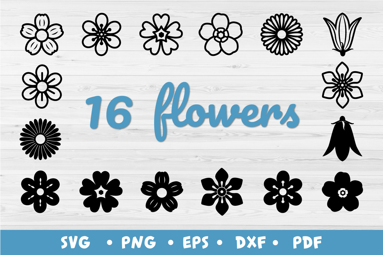 Flowers SVG Bundle, Wildflowers SVG Graphic by LanaClueDesign ...