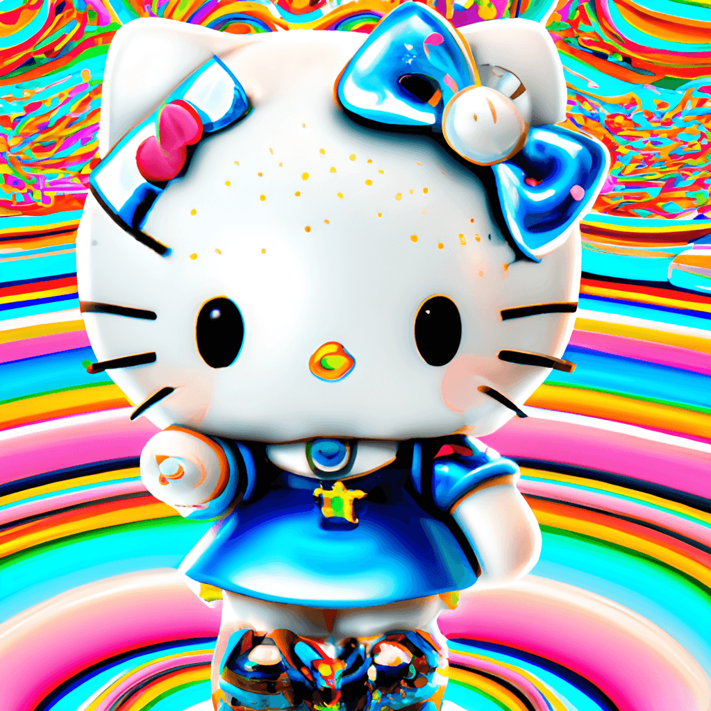 Hello Kitty Drawing · Creative Fabrica