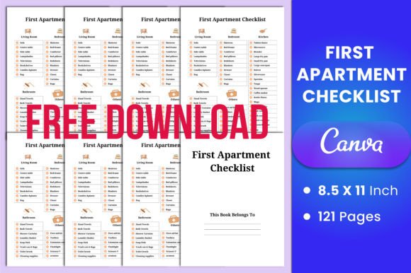 Free First Apartment Checklist - DecoApartment - Medium