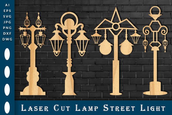 Laser Cut Lamp Street Lights SVG Graphic by Art Hub · Creative Fabrica