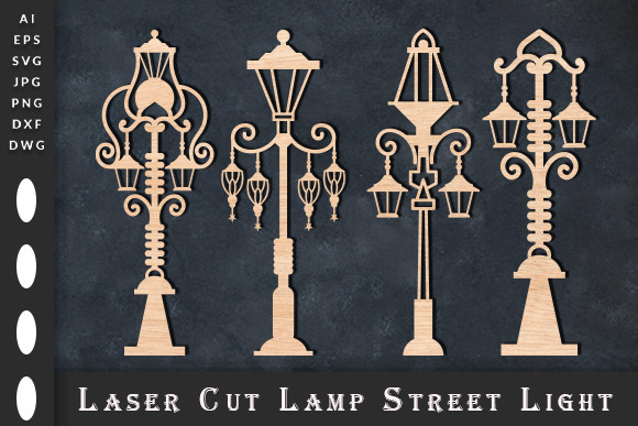 Laser Cut Lamp Street Lights SVG Graphic by Art Hub · Creative Fabrica