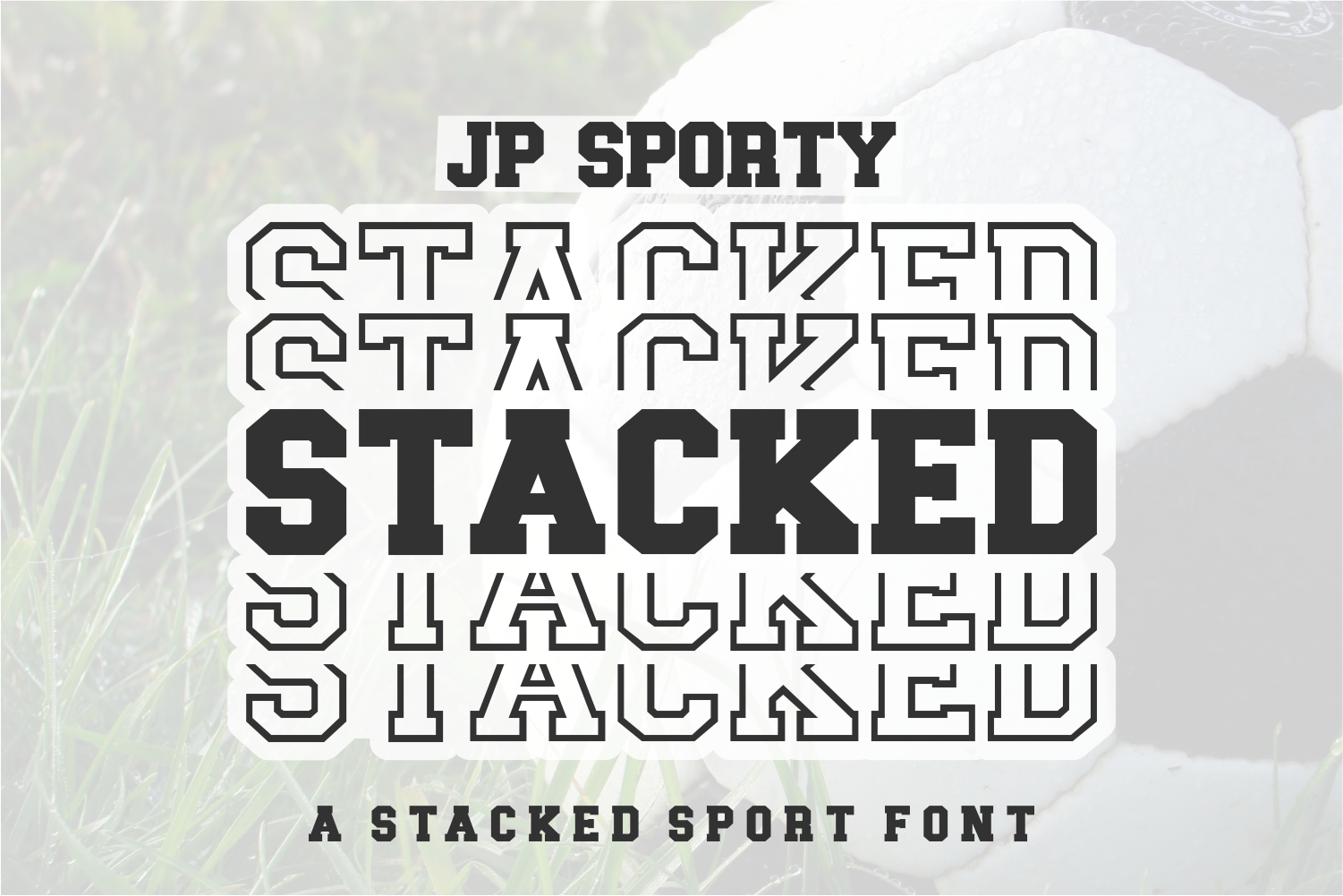 JP Sport Stitch, Athletic Font, Sporty Font