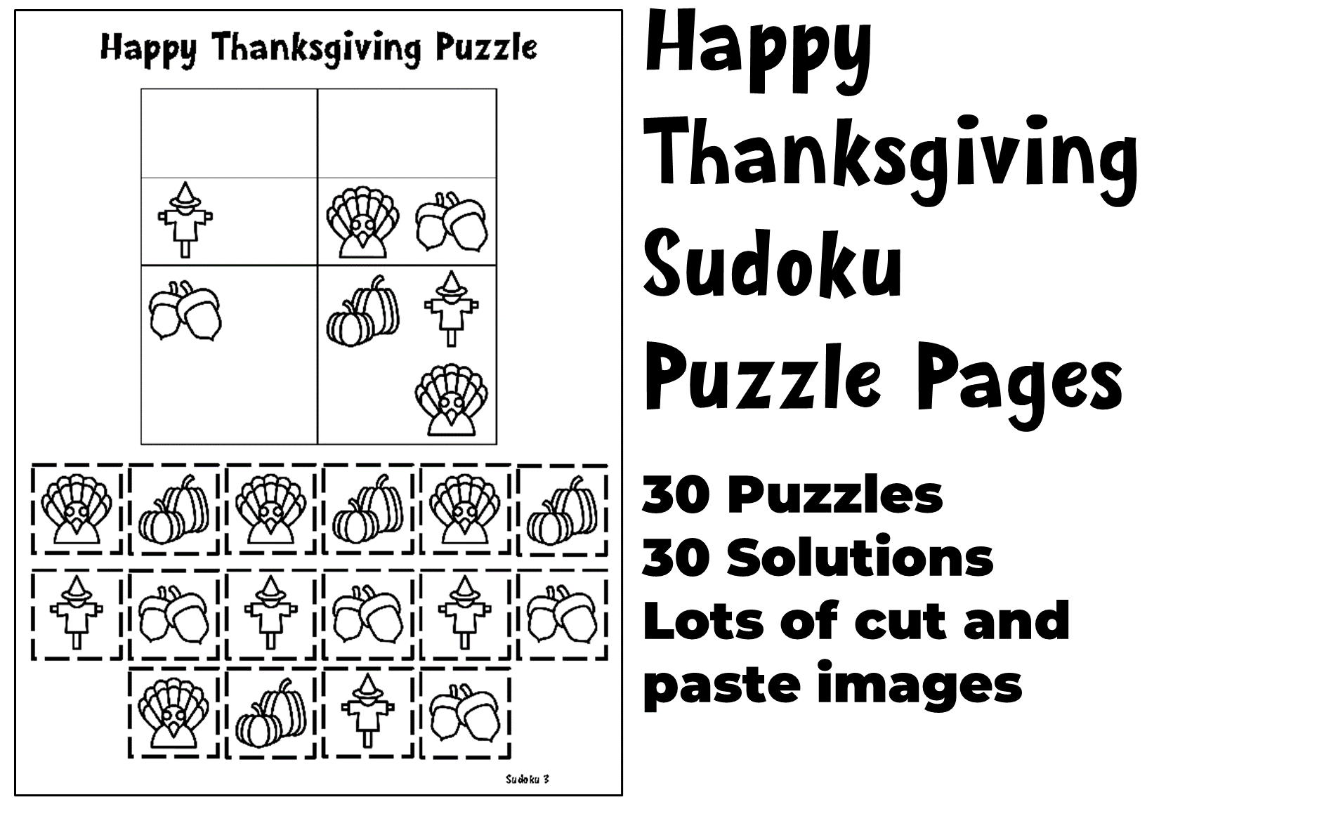 Thanksgiving Sudoku 4x4