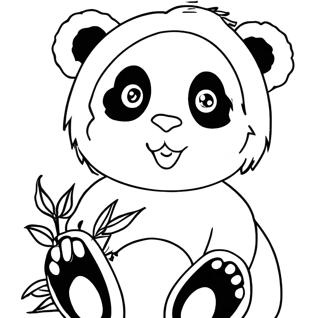 Desenho de 1 panda - Páginal Inicial