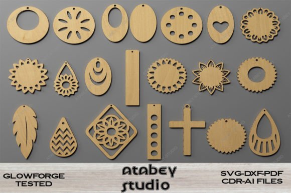 Pendant Jewelry Display Earring Holders Graphic by atacanwoodbox · Creative  Fabrica