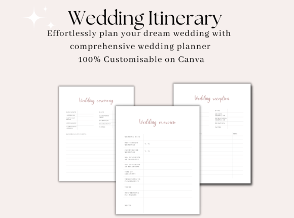 Wedding Planner Pack, Printable Wedding Planner