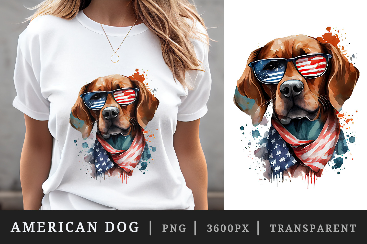 American Patriotic Dog Sublimation Graphic by Tati Design · Creative ...