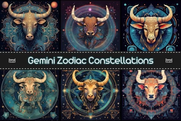 Gemini Zodiac Constellations Graphic by lionalstudio · Creative Fabrica