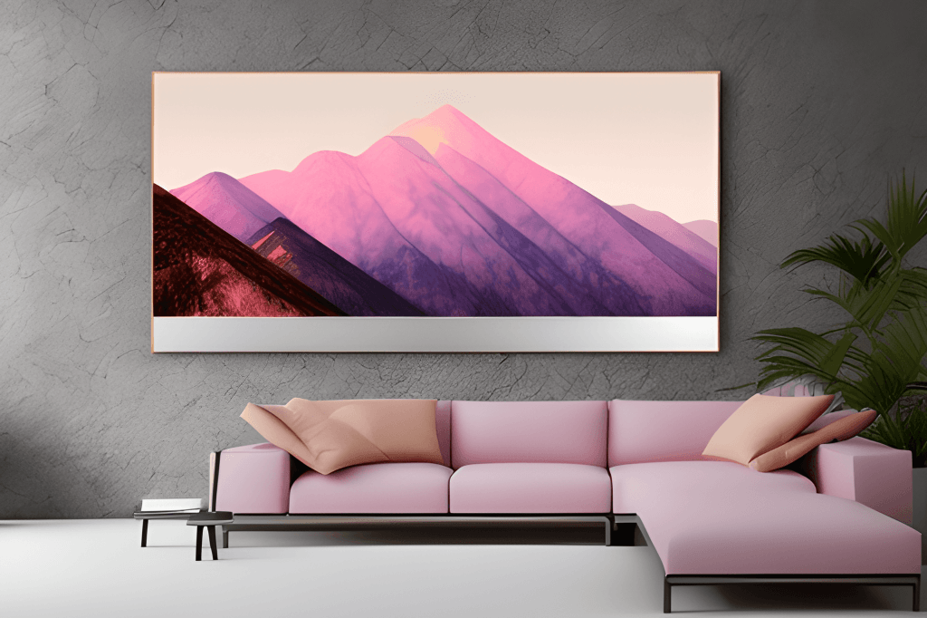 Beautiful Mountain Digital Painting · Creative Fabrica