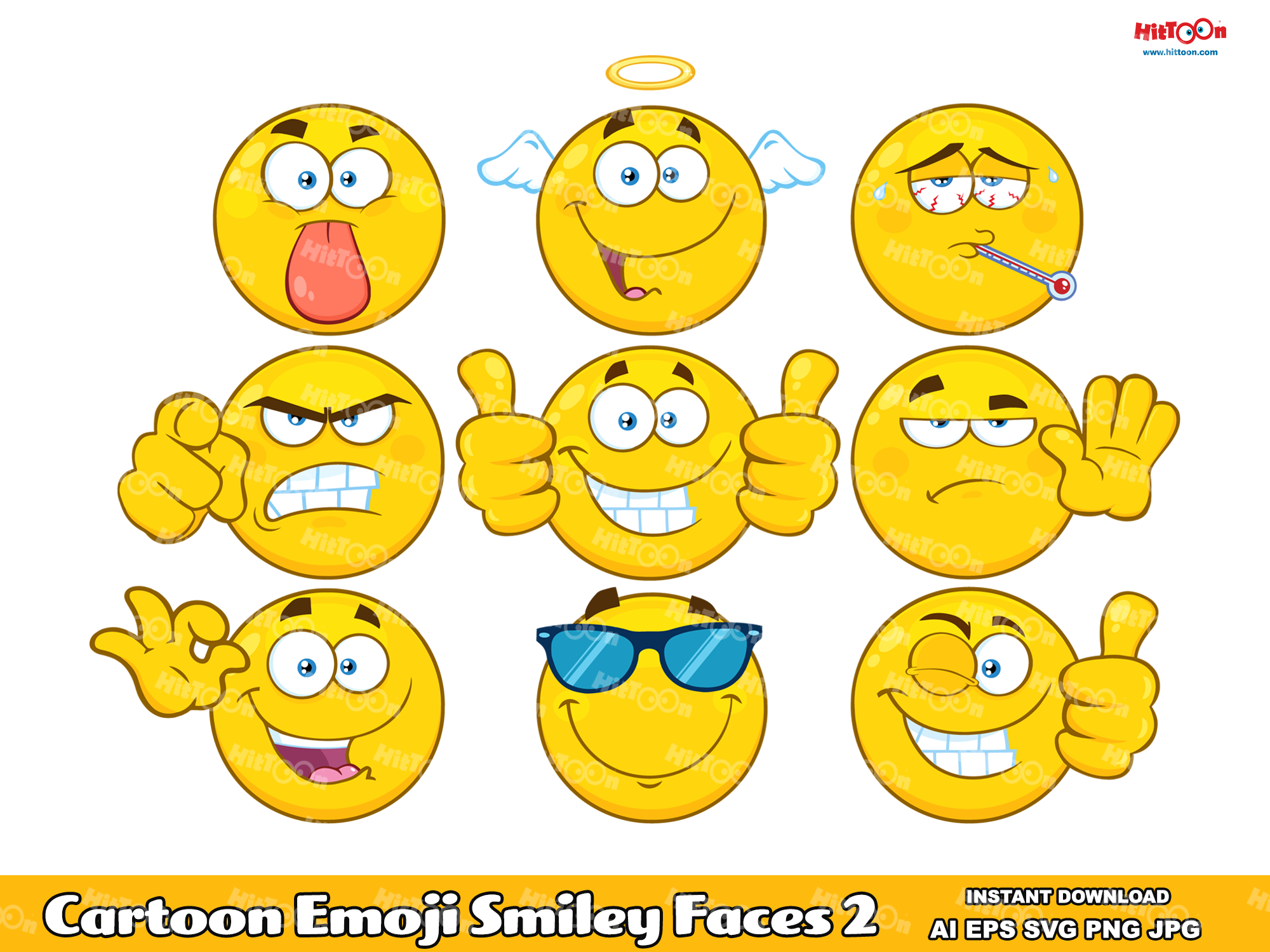 funny cartoon smiley faces