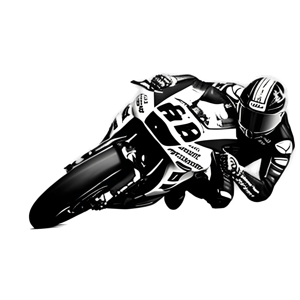 Desenho da competição de moto, Vetor Premium