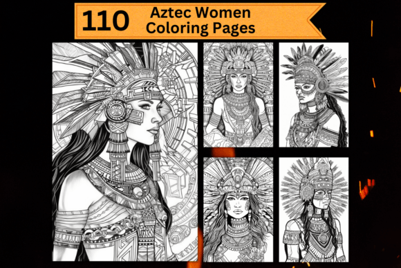 aztec design coloring pages