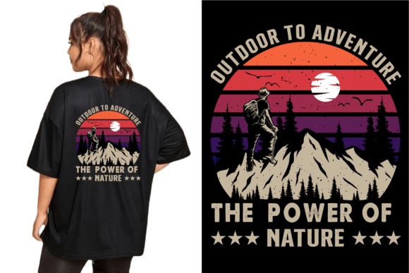 Hiking Camping Outdoor T-shirt Design Graphic by Vectorart · Creative  Fabrica