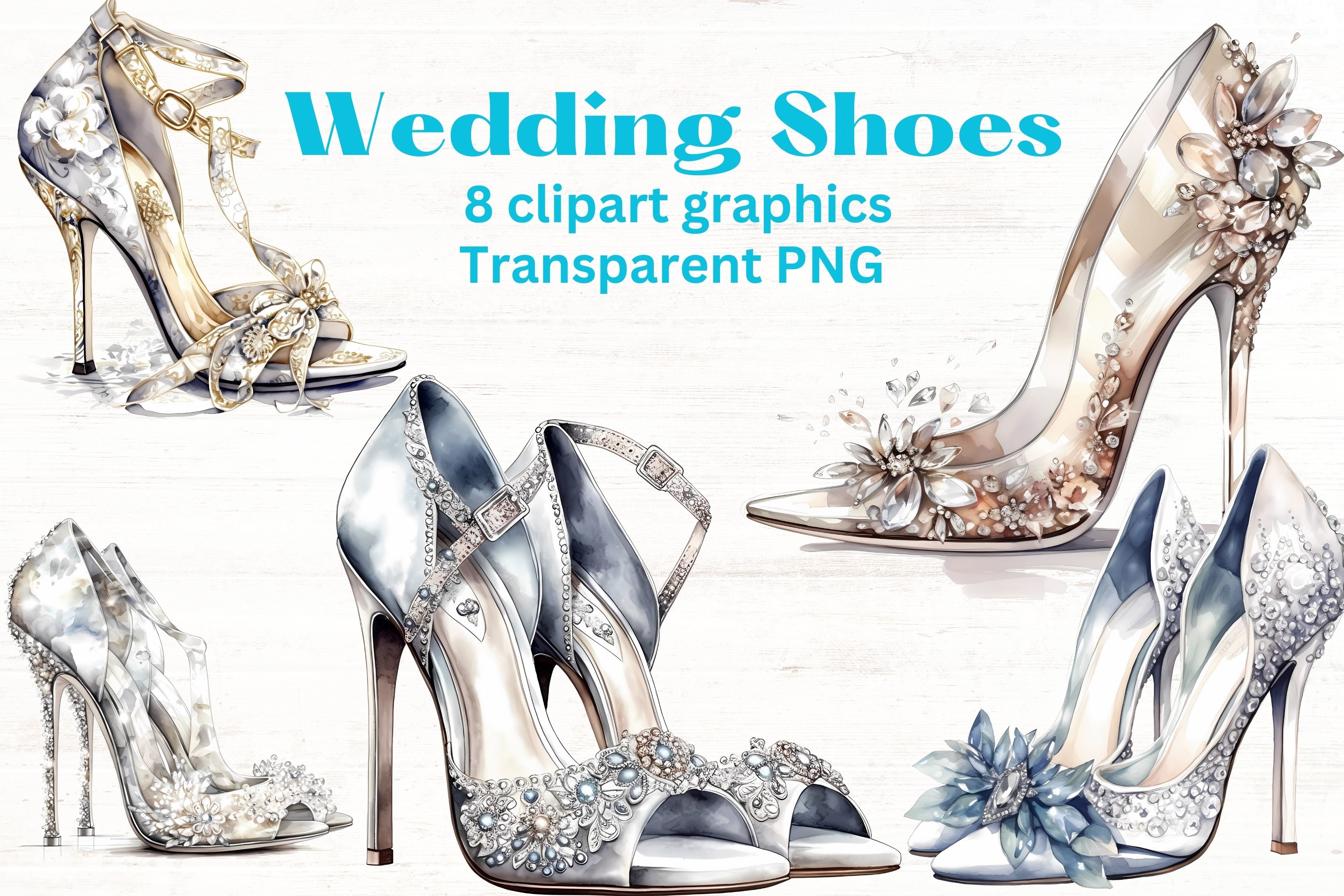Fashion Clipart, Silver Glitter High Heels, Heels Clipart, Clip Art,  Scrapbooking, Printables, Digital Download