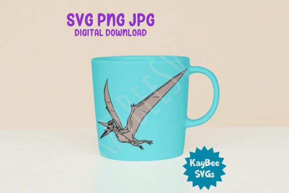 Pterodactyl Dinosaur SVG PNG JPG Digital Graphic by kaybeesvgs · Creative  Fabrica