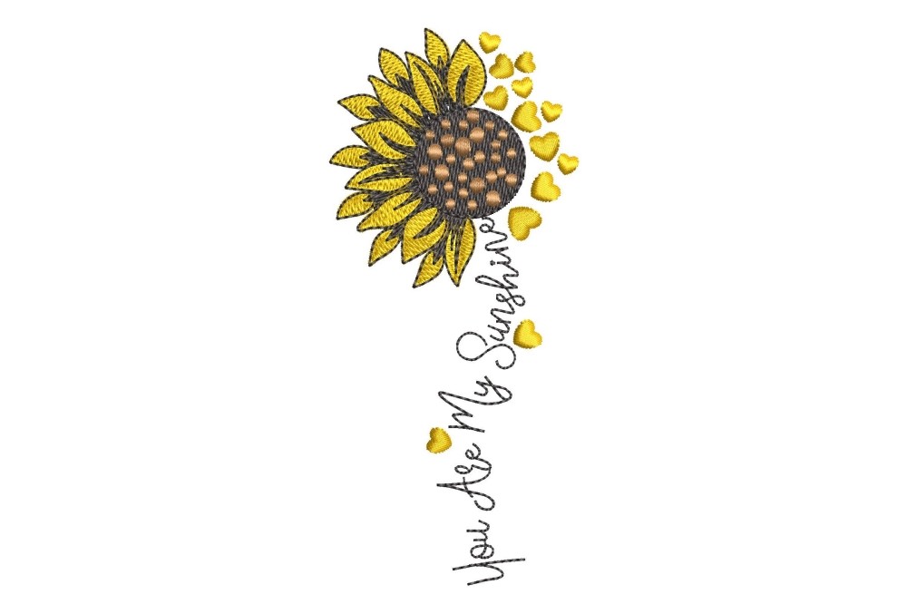 You Are My Sunshine, Sunflower Design · Creative Fabrica