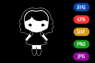 Doll, Black Isolated SVG Icon Digital Graphic by Creative Oasis ...