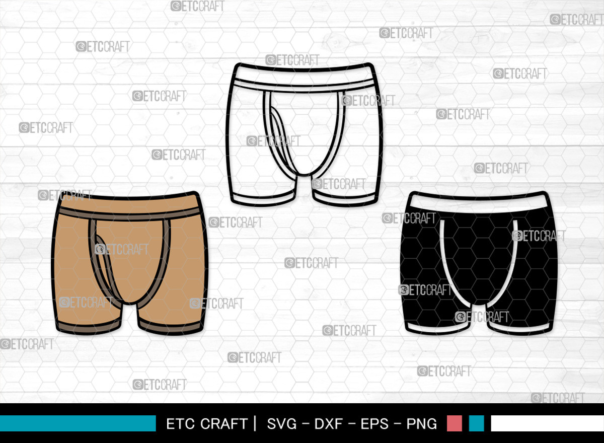 Underwear Men SVG, Underwear Silhouette Graphic by Pixel Elites ...