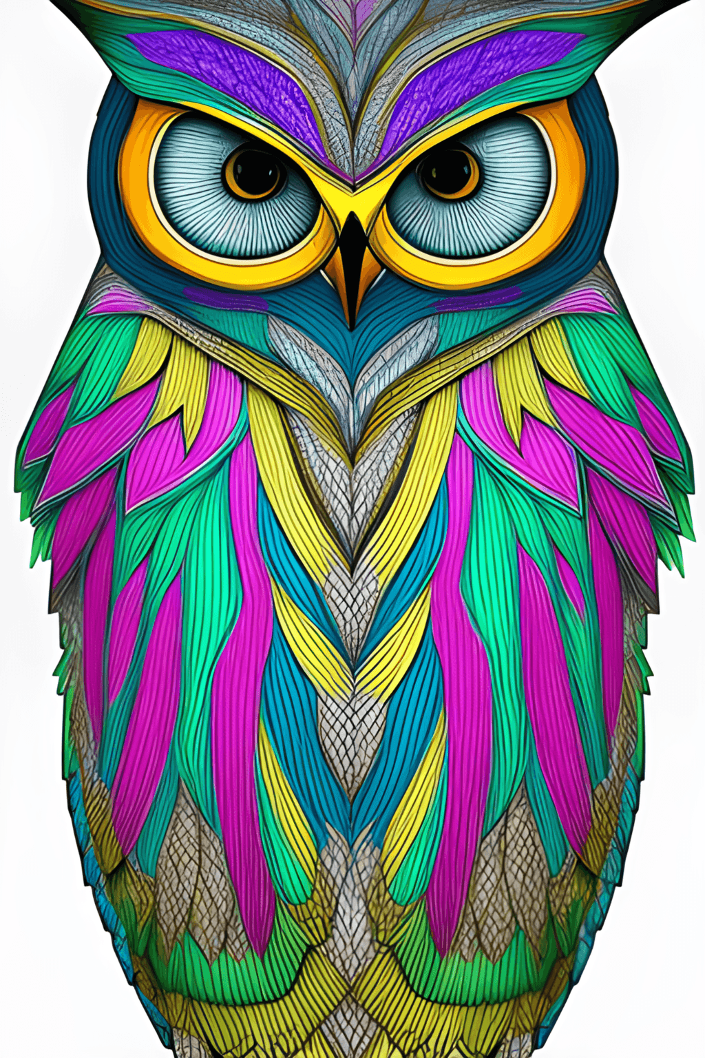3D Paper Owl Graphic · Creative Fabrica