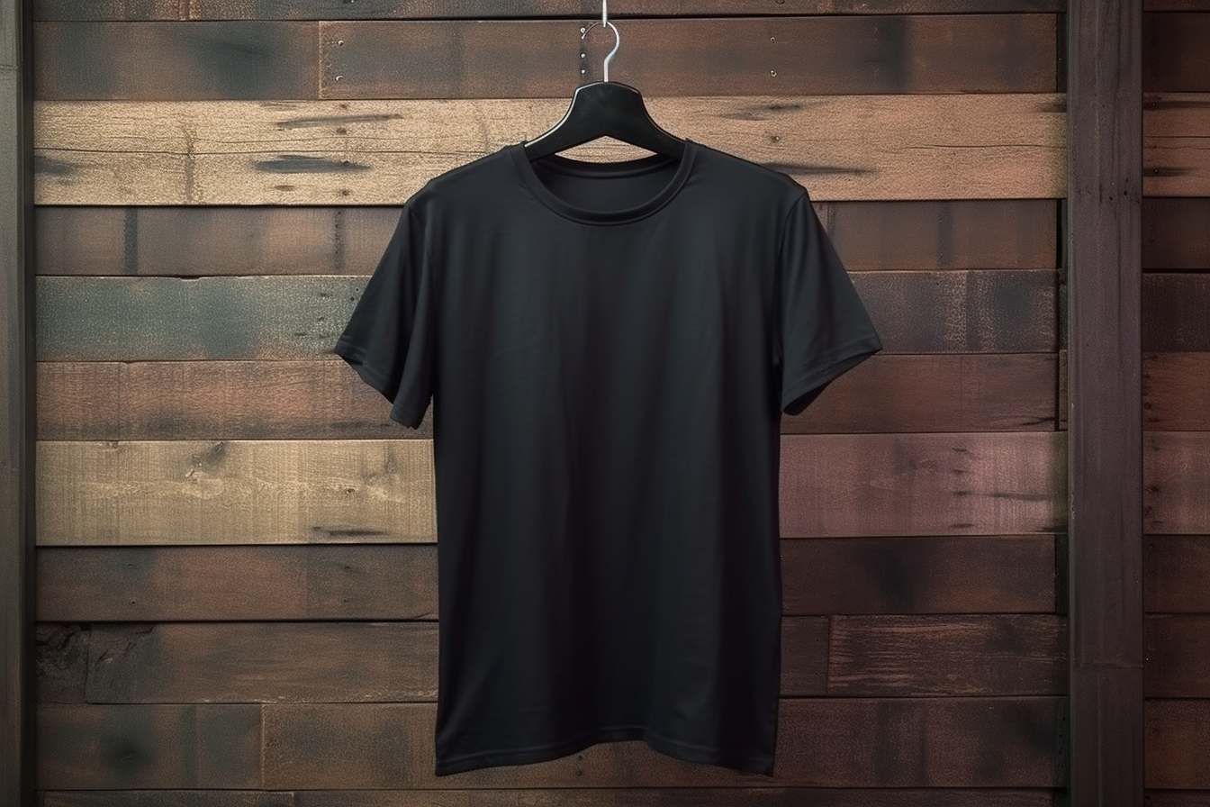 Black T-shirt Mockup Graphic by Illustrately · Creative Fabrica