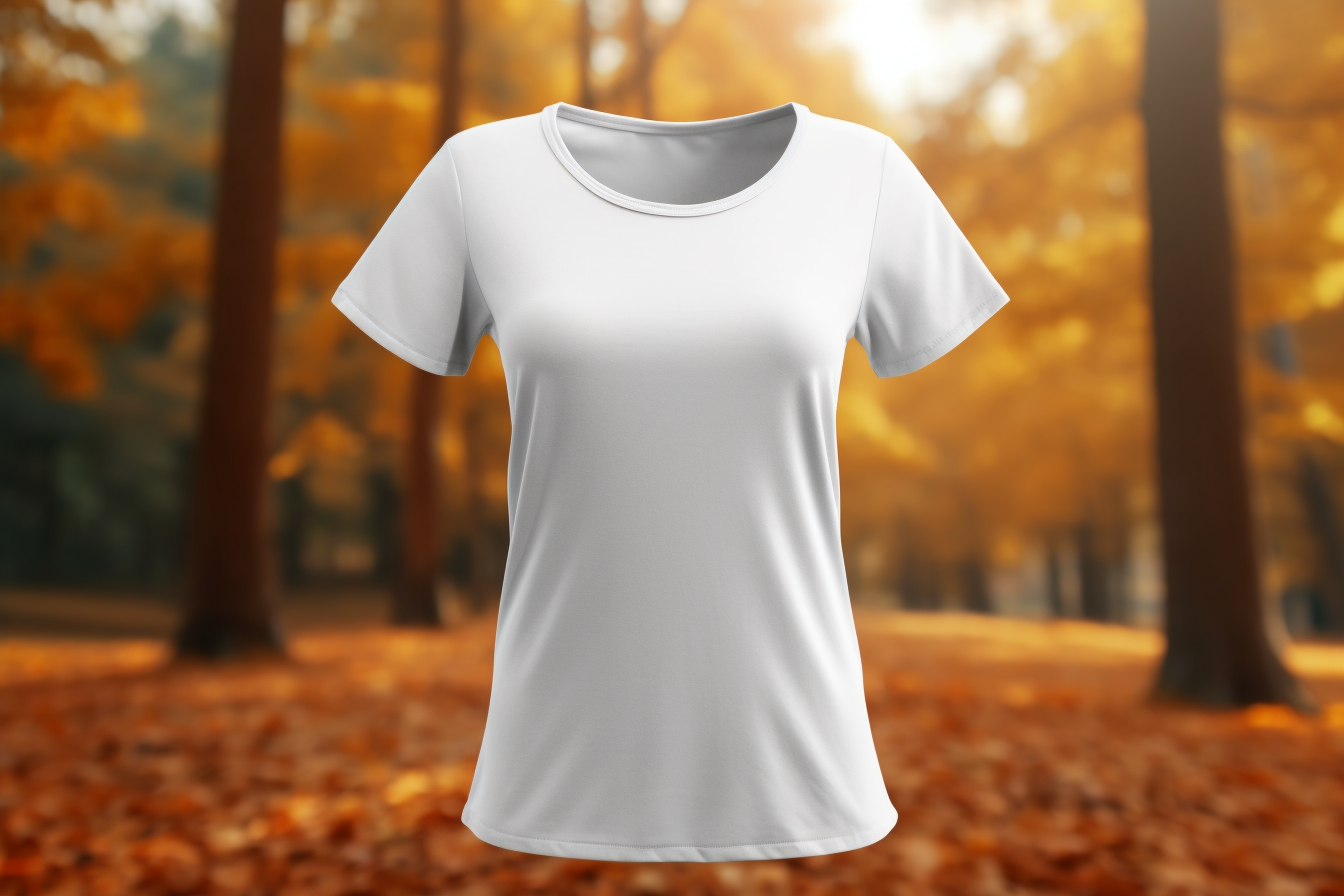 Female Wearing Yellow T-shirt Mockup Graphic by Illustrately