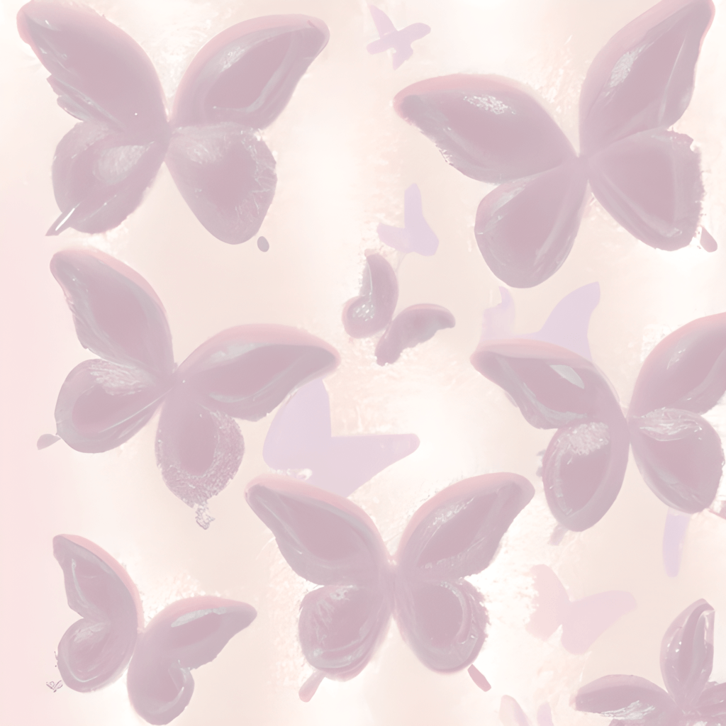 Holographic Butterflies in Pink · Creative Fabrica