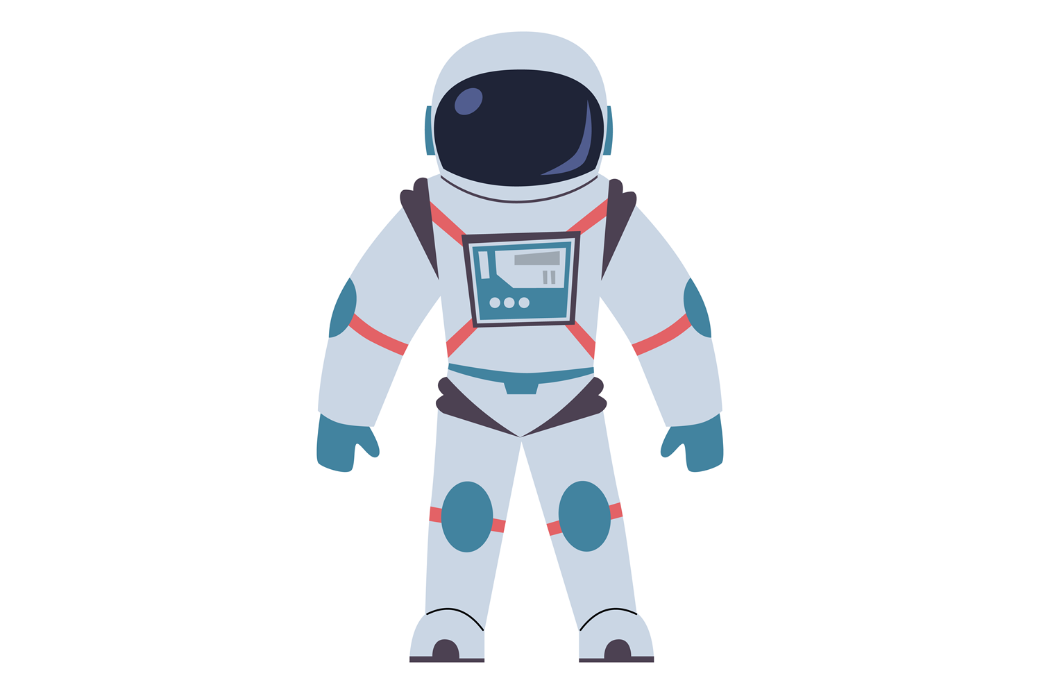 Spacesuit Cartoon Icon. Astronaut Charac Graphic by yummybuum ...