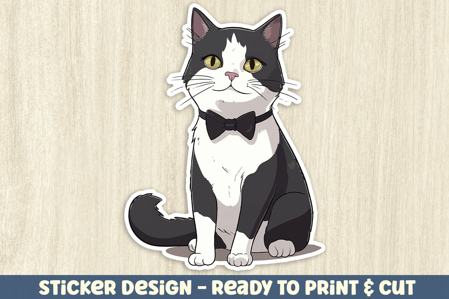 Cute Cat Sticker Transparent Printable Graphic by DigitalsHandmade ·  Creative Fabrica
