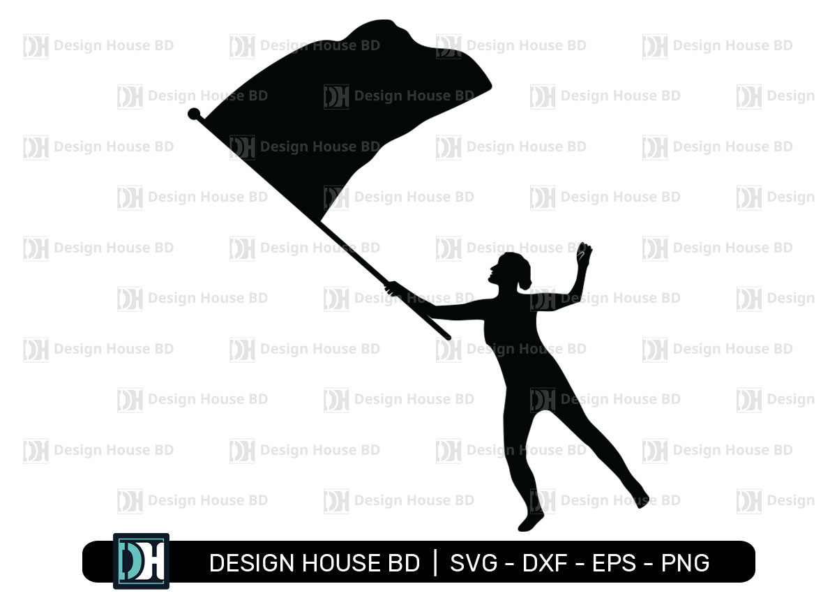 Color Guard Silhouette SVG Cut file by Creative Fabrica Crafts