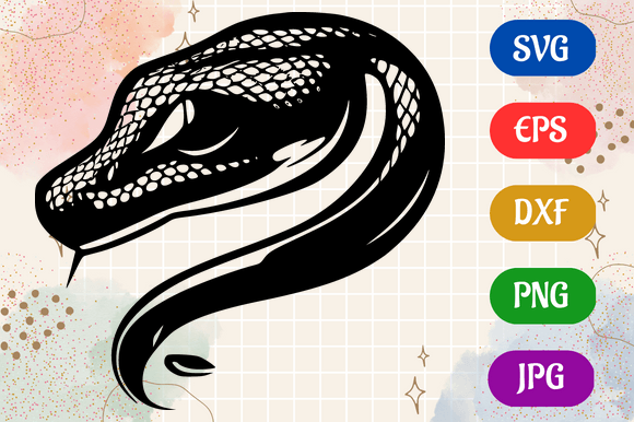 snake head silhouette