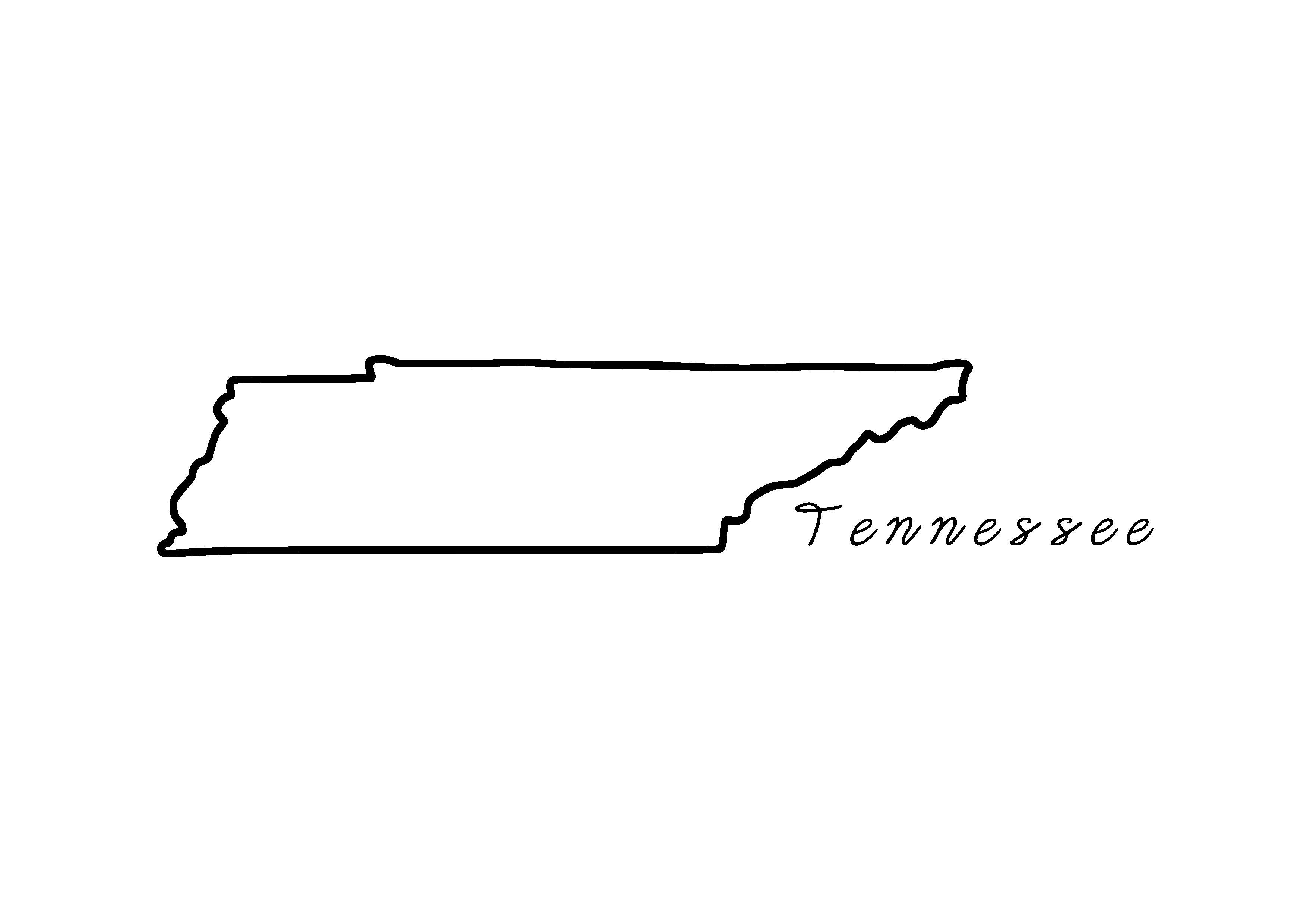 Tennessee Outline Svg Graphic By Filucry · Creative Fabrica