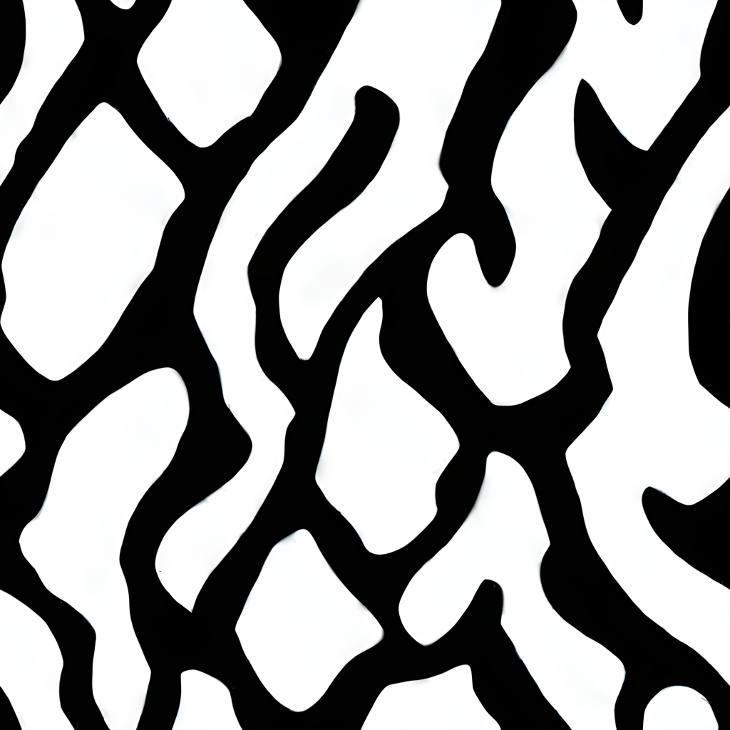 Black and White Cow Hide Vector Graphic Pattern · Creative Fabrica