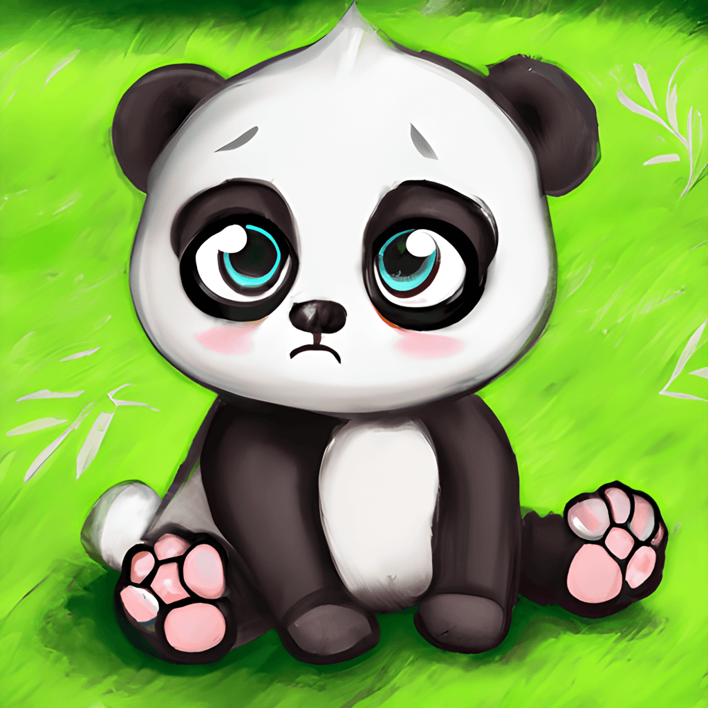 Cute Adorable Baby Panda · Creative Fabrica