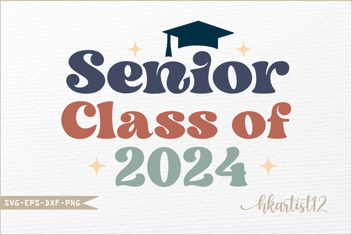 Senior Class of 2024 Graduation PNG Graphic by Flora Co Studio · Creative  Fabrica