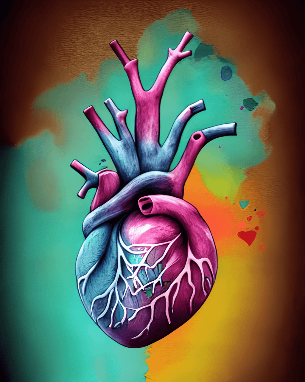 Heart Inside Skeleton Hand · Creative Fabrica