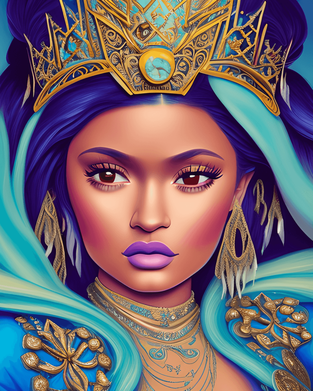 Hispanic Kylie Jenner As Princess Jasmine Animated High Energy Disney ...