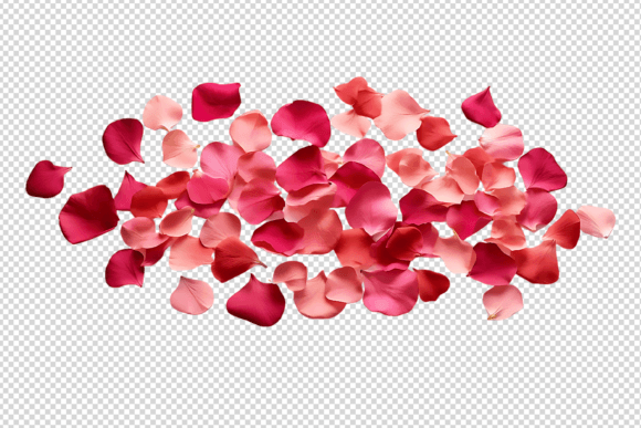 Beautiful Pink Flower Petals Transparent Graphic by Shahjahangdb · Creative  Fabrica