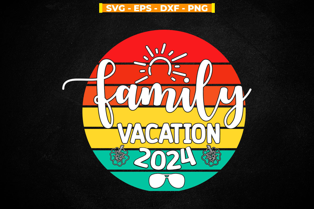 Vintage Family Vacation 2024 Sunglasses Graphics 71699030 1 