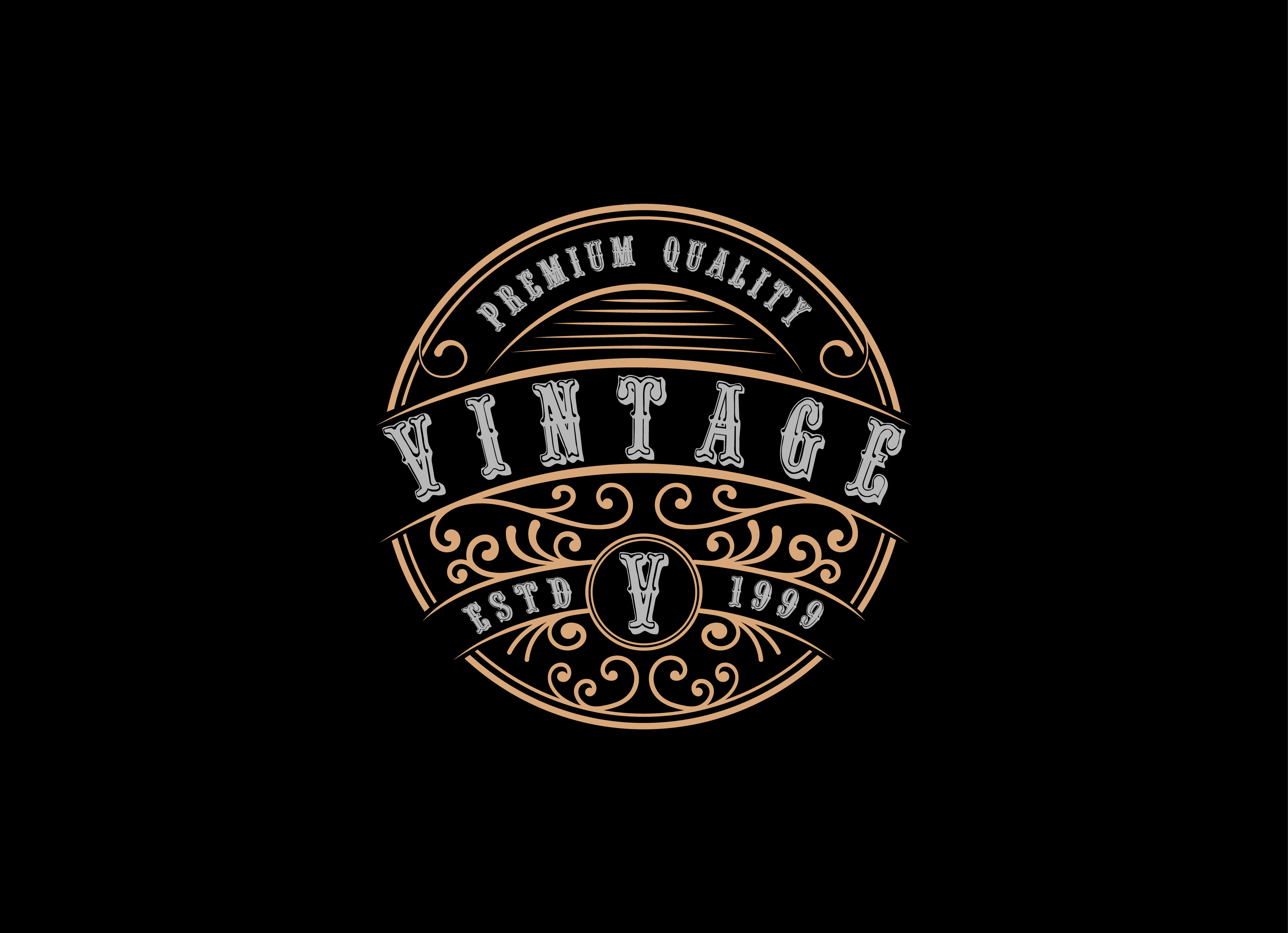Badge Vintage Style Logo Design Graphic by Alvin Creative · Creative ...